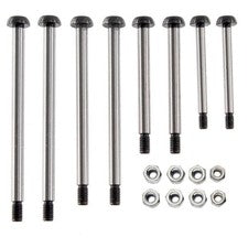 NUEVO Kit de pasador de bisagra estilo tuerca de bloqueo de acero Powerhobby para Slash 2x2 / Rustler / Stam