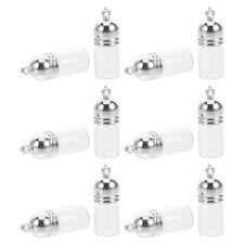 12 Piezas Botella de Aceite Esencial Colgante Difusor Vidrio Transparente Perfume