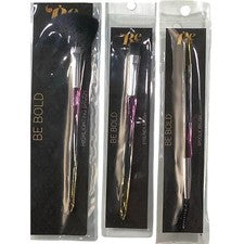 3-PK Brochas de Maquillaje Beauty Essentials - Pinceles Resaltadores, Delineadores de Ojos y Spoolie