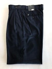 Nuevo Daniel Ellissa Para hombres Azul Marino Pierna Regular Vestido Pantalones Estilo # DPR 108