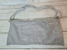 Bolso hobo plata estrás, asa anudada, noche, fiesta, boda-nuevo (b150)