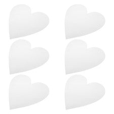 6 calcomanías decorativas de pared con espejo en forma de corazón para hogar sala de estar