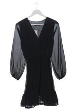 Vestido casual mujer manga larga SASSYCLASSY negro talla 36