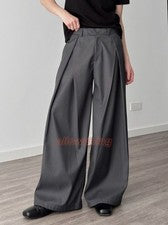 Pantalones chinos sueltos informales harén estilo japonés para hombre pantalones de pierna ancha pantalones nuevos