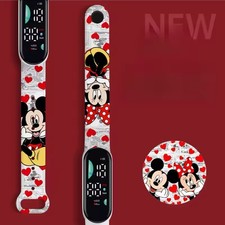Reloj LED digital de dibujos animados Disney Mickey Minnie para niños - Regalo Reino Unido