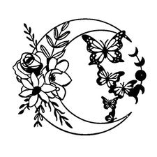 Elegante decoración de pared de mariposa luna de metal mejora la estética de tu hogar