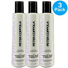 Peter Coppola Acondicionador Rubio Púrpura Fórmula Revitalizante 12 fl oz Paquete de 3