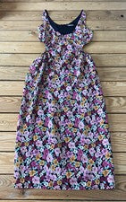 Fashion Union Nuevo Con Etiquetas Mujer Floral Sin Mangas Estómago Abierto Vestido Talla 4 Rosa D8
