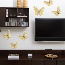 24 pegatinas de papel ahuecadas pegatinas para decoración del hogar pegatinas de pared decoración