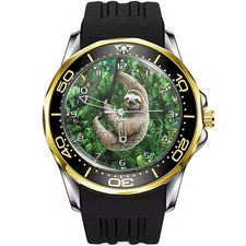 Reloj Pulsera Perezoso Animal Raro Coleccionable Correa Silicona