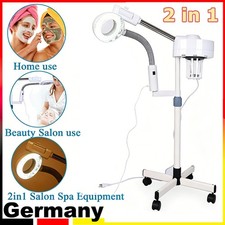 Vaporizador facial 2 en 1 vaporizador 800 W aparato de vapor 5 luces lupa estudio de cosméticos SPA