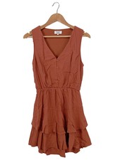 About You Vestidos Volantes Marrón Talla 36