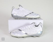 Botines de fútbol Adidas Adizero 5 estrellas 7.0 Primeknit blancos para hombre talla 9 (CG4433)