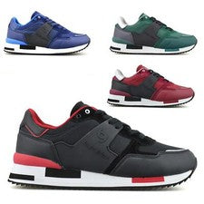 Hombres Cuero Gamuza Informal Con cordones Caminar Correr Gimnasio Deportes Entrenadores Zapatos Talla