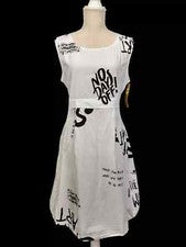 Vestido Tivoli Moda Para Mujer Algodón Sin Mangas Elástico Lateral Estampado Gráfico M