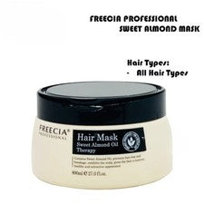 1x Freecia Mascarilla Profesional Orgánica Aceite de Almendras Dulces Terapia Capilar 800 ml