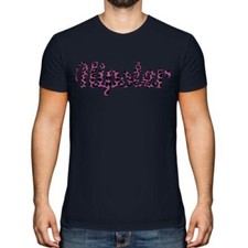 Hipster Rosa Estampado Leopardo Moda Hombre Camiseta Geek Swag Corta