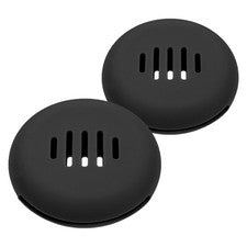 Organizador de esponja de belleza de silicona duradero de 2 piezas soporte de maquillaje de viaje negro