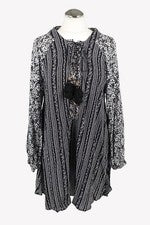 Vestido mujer Maaji talla 38 (M) negro/blanco NUEVO minivestido vestido túnica