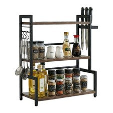 Estantería cocina encimera especias aceites soporte cuchillos utensilios