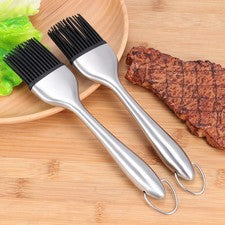 2 piezas utensilios de cocina de silicona para barbacoa cepillo para barbacoa salsa para barbacoa