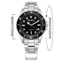 High Quality Fashion Business Men Luxury Steel Quartz Watch Classic Wristwatch