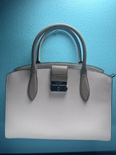 Bolso de Mano Kate Spade Voyage Para Mujer Grande de Cuero Beige con Rosa Rubor Nuevo sin Etiquetas