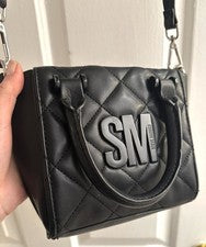 Cartera bandolera acolchada con monedero Steve Madden Bbabi negra para mujer
