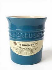 Tarro de utensilios de gres Le Creuset verde azulado oscuro 1,1 L 20-4X nuevo en caja