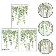 Calcomanías adhesivas de hojas decorativas para habitación para el hogar estéticas de pared extraíbles