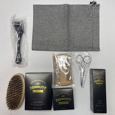 Kit de crecimiento de barba para hombres Derma Roller aumenta el cabello bigote suero aceite bálsamo cuidado regalo
