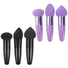 6 piezas bolígrafos esponja maquillaje belleza pinceles de látex para aplicación cosmética