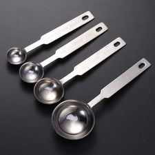 4 Pcs Edelstahl Küchenutensilien Dosierlöffel Messlöffel Für Die