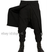 Pantalones harén para hombre Hip Hop Danza Culottes Informales Exterior Pantalones Moda Coreana