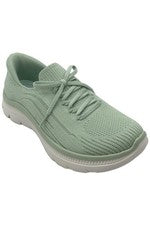 Zapatillas sin cordones para mujer Skechers Summits Plus lavables de punto Sage