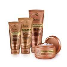 Eudora Siàge Nutri Potente Aceite Kit 4 Productos Tratamiento Nutritivo Capilar