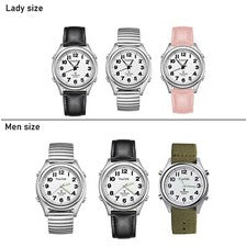 Nuevos relojes Time Talk Atomic Multibanda Radio Controlados Hablando Claro Reino Unido Voz