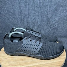 Zapatos para caminar Whitin para hombre W63 con cordones minimalistas descalzos negros tejidos 42 EU 9 EE. UU.