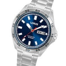 Lorus by Seiko RL421CX9 reloj para hombres reloj automático reloj de pulsera acero inoxidable azul