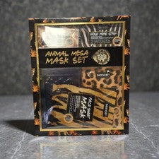 Mascarilla facial con estampado animal set de regalo hoja máscara máscara para ojos tira de nariz spa kit de cuidado