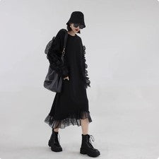 Vestido Japonés Mujer Manga Larga Otoño Invierno Moda