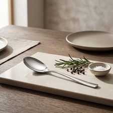 Restaurante Grado 304 Acero Inoxidable Servierl?ffel Juego de 5 piezas 22,5 cm para mango