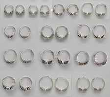 1 par de pendientes criollos celtas 10 12 14 16 mm plata de ley 925 Bali criollos