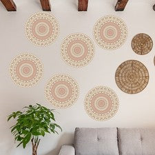 Juego de 6 pegatinas de pared de PVC para dormitorio salón decoración moderna del hogar 30x30