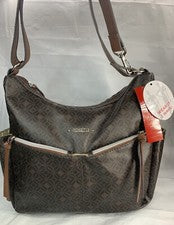 Rosetti Mujer Bandolera Bolso de Mano Hobo Cartera Bolso Cuero 11x12” Marrón Tostado Shoppe