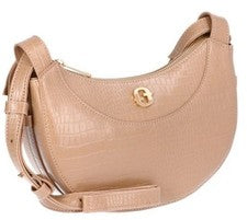 Bandolera Time and Tru Olivia para mujer, Mocha española nueva con etiquetas