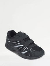 Chums Hombre Calce Ancho Entrenadores Negros Talla 11 Cierre Táctil Zapatos para Caminar