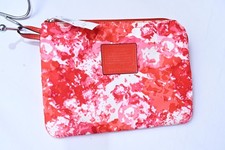 Bolso de Mano Coach Floral Peyton Cremallera Top Rojo y Rosa para Mujer BOLSA con broches de presión NUEVO