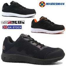 BOTAS DE HOMBRE CON PUNTERA DE ACERO AMORTIGUADOR PARA HOMBRE ZAPATOS DE SEGURIDAD TRABAJO DE SENDERISMO TALLA