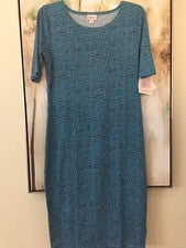 NUEVO Vestido Lularoe Para Mujer Talla M Estilo Julia SS / Hasta la Rodilla ~ Multicolor